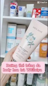 Serum dưỡng thể Weilaiya hoa trà 200ml dưỡng thể trắng da giúp làn da căng bóng cấp ẩm mềm mượt