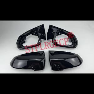 4pcs Rearview Exterior Side Mirror Caps for BMW X1 X1M U11 X2 X2M U10 M35 M35I Replacement Style Bright Black Mirror Cover LHD