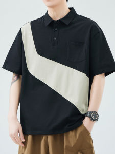 Trendy Loose Casual Polo Shirt Short Sleeve