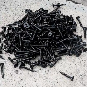 Black Screws For Wood/Metal 1Box(900pcs) 1~3inch Flat head Gysum Screw