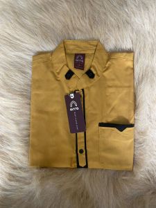 Baju Kemeja Kurta Muslim Pakistan Elegan Cowok Dewasa Koko Sulaiman Maroon