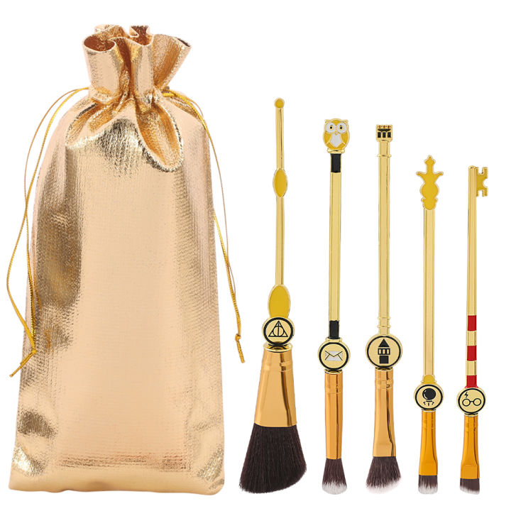 Harry Potter Horcrux Bộ Cọ Trang Điểm Cho Nữ Đựng Mỹ Phẩm Phấn Mắt Kem Nền Phấn Má Hồng Pha Trộn Phấn Mắt Dụng Cụ Cọ