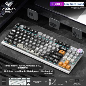 AULA | Tri-Mode Wireless Mechanical Keyboard for Gaming & Office
