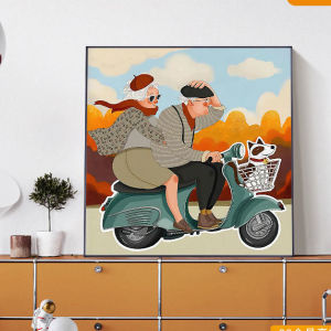 Modern Minimalist Nordic Style Decorative Painting Wedding Gift New Home Decoration Restaurant Bedside Healing Series Artwork