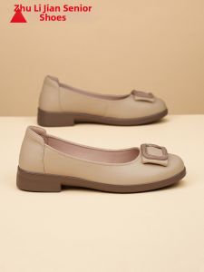 ZULIJIAN | Commuting Womens Loafers Spring New Coarse Heel Open Toe