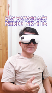 Máy Massage Mắt Nikio NK-116 - Mát Xa Túi Khí Giảm Đau Mỏi Mắt Cải Thiện Sức Khỏe Mắt Kết Hợp Âm Nhạc Tạo Cảm Giác Thư Giãn