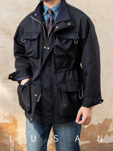 Loose Fit Mens Casual Windproof Outdoor Jacket M65 Style Duck Hunt Coat Vintage Retro Fashion Urban Cotton Blend Jacket