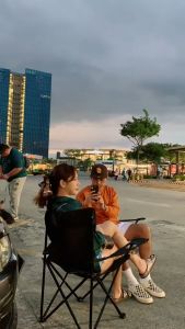 Foldable Chair Outdoor And Indoor Use Folding Outdoor Camping Chair Beach Chair With Back Rest Directors Chair Hiking Chair