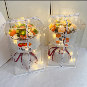 Bouquet ดอกไม้ถัก วันวาเลนไทน์ วันเกิด ของขวัญสำหรับผู้ชายและผู้หญิง ดอกทานตะวัน ของขวัญสำหรับเพื่อน คุณครู คุณครู ของขวัญสำหรับเพื่อน