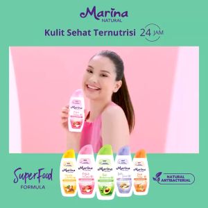 Marina Hand & Body Lotion Natural 95ML - Lotion Tubuh Melembapkan Kulit