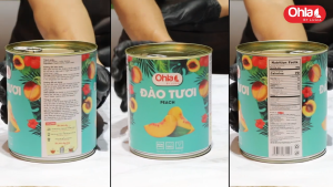 Trái cây tươi đóng lon Ohla 950g - Đào