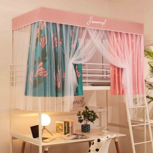 Integrated Mosquito Net With Support Frame for Single Bed