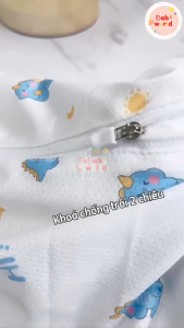 Chũn Ngủ Vải Lưới Cho Bé JUBON Co Giãn 4 Chiều Mềm Mại Thoáng Khí Khóa Kéo 2 Chiều Tiện Lợi Giúp Bé Ngủ Sâu với Nhiều Họa Tiết Dễ Thương