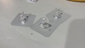 10pcs Wall Hooks Self Adhesive Wall Hooks Transparent Hangers Strong Adhesive Wall Hooks Sticky Home Organizer Rack