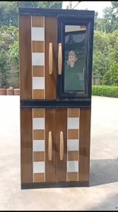 AKAKO Lemari Pakaian Plastik Baju JUMBO BESAR Mirip NAIBA MURAH LP2p VIP KACA CERMIN