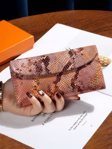 SIFULUN | Elegant Snake Leather Long Wallet for Women