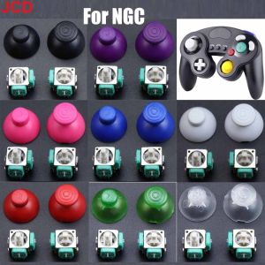 4 In 1 Left And Right 3D Analog Joystick +Thumbcap Buttons For Nintend GameCube For NGC GC Controller Repair Replacement Parts
