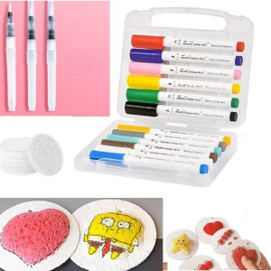 Foam Texture Drawing Paper Magic Puffy Paint 3D Drawing Magic Canvas Sponge Children Diy Painting Marker Set