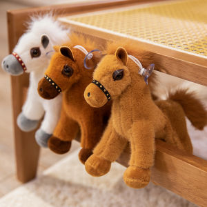 1pc Simulation Horse Stuffed Lifelike Plush Party Ornament Event Souvenirs Birthday New Year Gifts