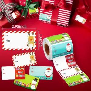 500Pcs/Roll Envelope Merry Christmas Decorations For Home 2025 Cristmas Xmas Seal Labels DIY Gifts Christmas Gift Packaging Stic