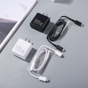 Samsung | 45W Samsung PD Supercharge Adapter for Galaxy S25 S24 S23 Ultra Plus C55 M55s F55 F56 Power Wall Charger 1M 5A USB C to C Cable