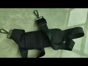 Adjustable Black Shoulder Strap 77-138cm Soft Durable Single Shoulder Bag Strap with Hook