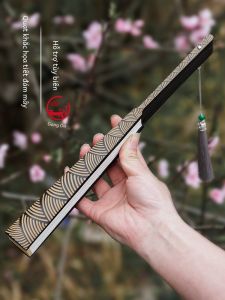 Quạt Khắc Họa Tiết Đám Mây Phong Cách Trung Quốc Có Thể Tùy Chỉnh Trống \ Ne1> Quạt Thổ Cẩm Có Tua Rua Để Trang Trí Nhà Thư Pháp