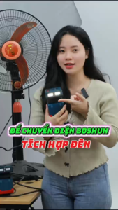 Thân đế chuyển đổi nguồn điện BOSHUN BS-CD220L và BS-CD220PRO chuyển từ pin 21v lên 110-220v Chân pin phổ thông