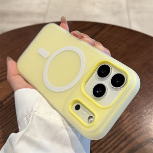 Fashion Candy Color 2in1 Magnetic Case for iPhone 18 17 16 15 14 13 12 Pro Max for Magsafe Charge Clear Matte Anti-Drop Cover
