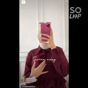 Gamis Savina Crinckle Airflow: Desain Gamis Elegan & Nyaman