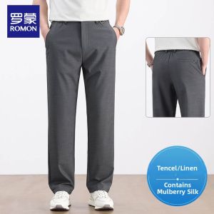 ROMON | Mens Lightweight Breathable Linen Pants