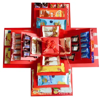 5-Layer DIY Creative Explosion Gift Box Create Various Gifts By Yourself Mysterious Self-made Gift for Birthday Christmas