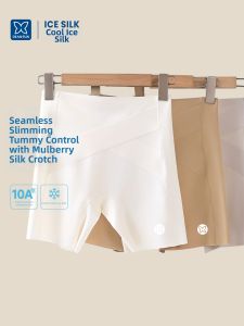 DIEANFEN | Cool Silk High Waist Shaping Seamless Shorts Panties in One 3/4 Length