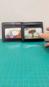 Cuikca Dompet Cash & Kartu Muat Banyak HF055 Bahan Sintetis Kilat Tebal Mudah Disimpan