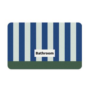 VIKAMA Modern Minimalist Style Bathroom Floor Mat Anti Slip Water Absorbing Quick Drying Shower Mat Bathroom Home Decor
