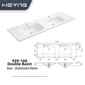 Integrated Ceramic Sink With Beveled Edge