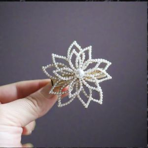 เครื่องประดับผมแบบคลาสสิกทำมือ ติดผมแบบหัวเข็มขัด ติดผมแบบหัวเข็มขัดเล็ก ติดผมแบบหัวเข็มขัดหน้าม้า ติดผมแบบปากเป็ด