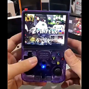 คอนโซลเกมพกพา R36S หน้าจอ IPS ขนาด 4 นิ้ว 128G เกมคลาสสิกย้อนยุค ระบบ Linux เครื่องเล่นวิดีโอเกมพกพา 30000+ Games 4000mAh Support wifi Connection