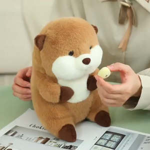 30cm Animal Cute Soft Stuffed Otters Doll Toy Pillow Birthday Gift Capybara Patung Peluk Comel 水獭公仔