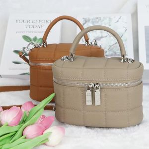 Royal Bagger Genuine Leather Womens Box Handbag Large Capacity Storage Bags Casual Fashionable Shoulder Crossbody Bag 1916