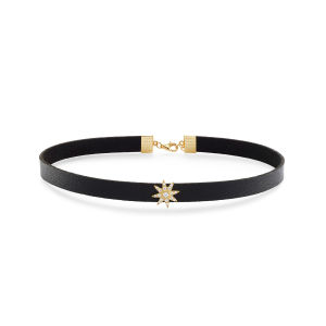 INCH EDITION Xuanyi GirlCore Sun Moon Choker Necklace Unique Design Fashion Jewelry Alloy Pendant Black Color for Women