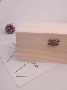 № Wooden Multifunction Case with Lid Jewellery Storage Container Box Home Decor
