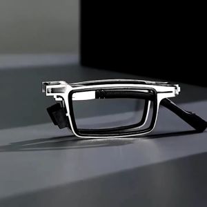 Fashionable Business Foldable Anti-radiation High-end Mens Reading Glasses Graded Glasses for Farsighted