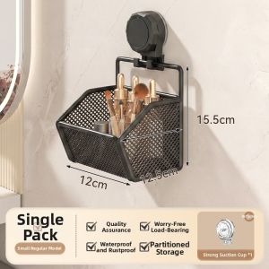 Wall Mounted Bathroom Organizer No Drilling