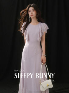 Đầm Voan Chiffon Màu Tím Nhạt Định Hình Eo