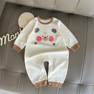 Cotton Baby Boy Long Sleeve Onesie Sleepwear