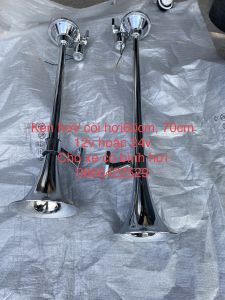 Còi hơi -kèn hơi dài 60cm hoặc 70cm có nhại kèn và không nhại 12v 24v loại 1 có clip nghe đã. giá 1 cây