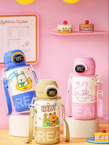 Childproof Insulated Water Cup With Straw