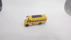 School Bus with Light and Sounds Friction Vehicle Electric Bus Toy for Kids