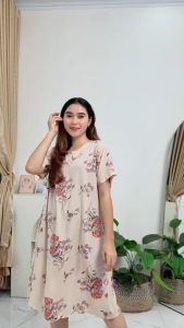 NAGITA Daster Habel Selutut Rayon Premium Busui Friendly / Mini Dress By XAENA